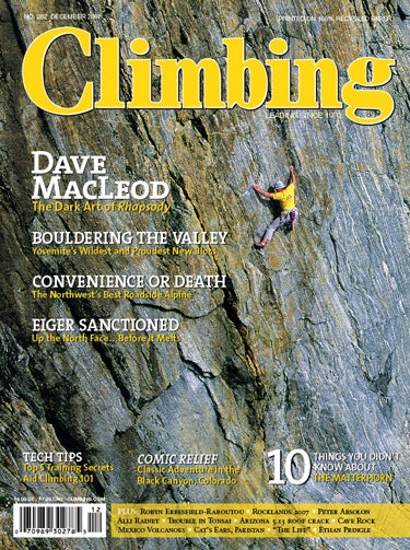 Nicolas Falacci on one of the most famous 5.11 roofs in the country, Foops, Gunks, NY. Unfortunately it
