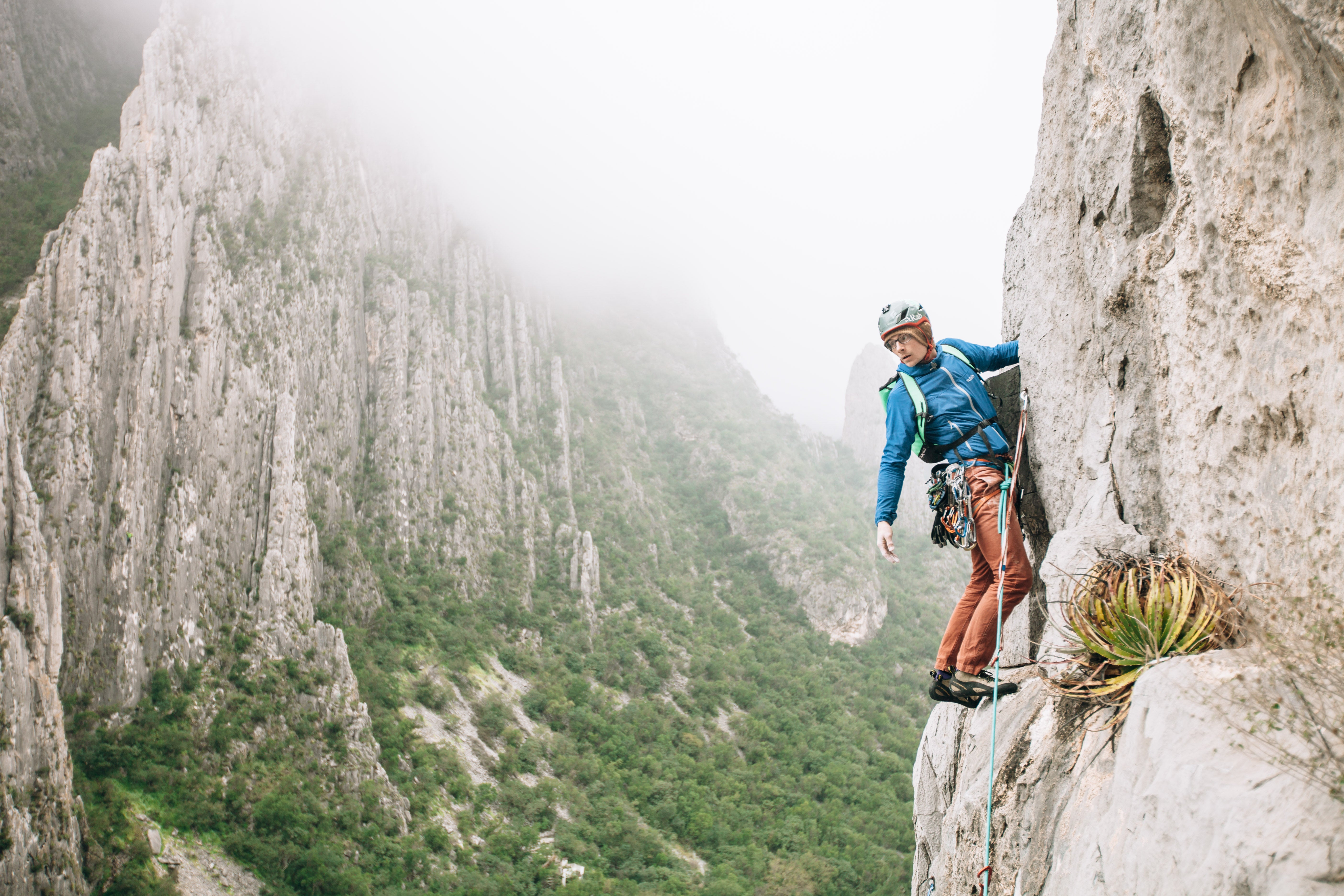 MacLeod soaks up gritty Glaswegian abiance on his Saction (V13), at his stomping grounds of Dumbarton Rock, Scotland.