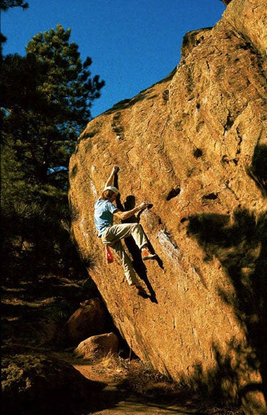 Trundling boulders during the equipping of Era Bella. The meat of this new 5.14d (FA 2010) is the immaculate bulging wall above, which was cleaned entirely with a toothbrush.