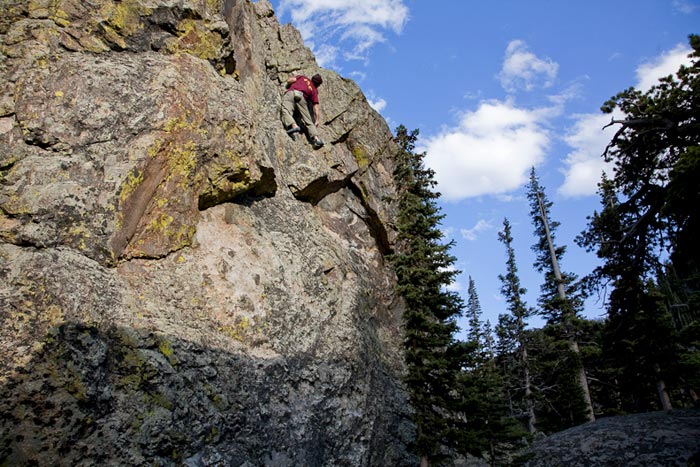 Capturing the reaction of climbers to what they are exposed to can give very good images (especially if it