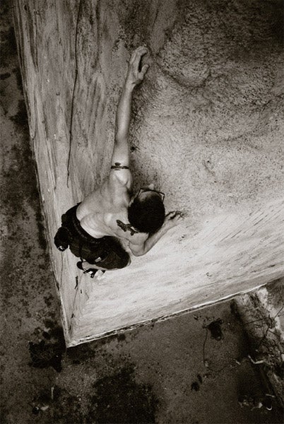 Brad Peterson raps off Washer Woman Tower after climbing In Search of Suds (5.10+), Canyonlands National Park, Utah.
