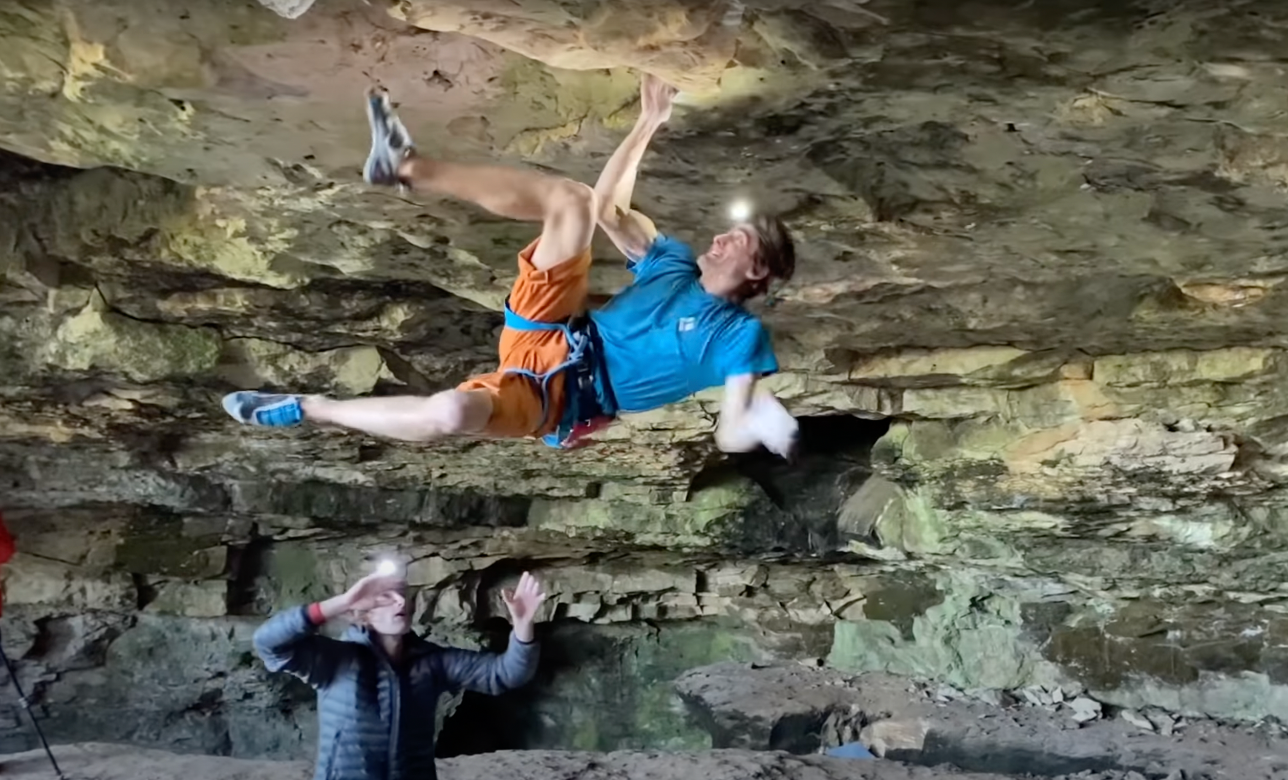 Peter Vintoniv taking the Horns of Satan (5.10c) exit to the Black Streak (5.10b), Devil’s Castle, Utah.