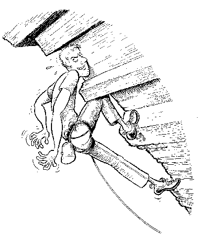 Figure 3. Crafty knee-camming will let Figure 3. Crafty knee-camming will let you take a load off.