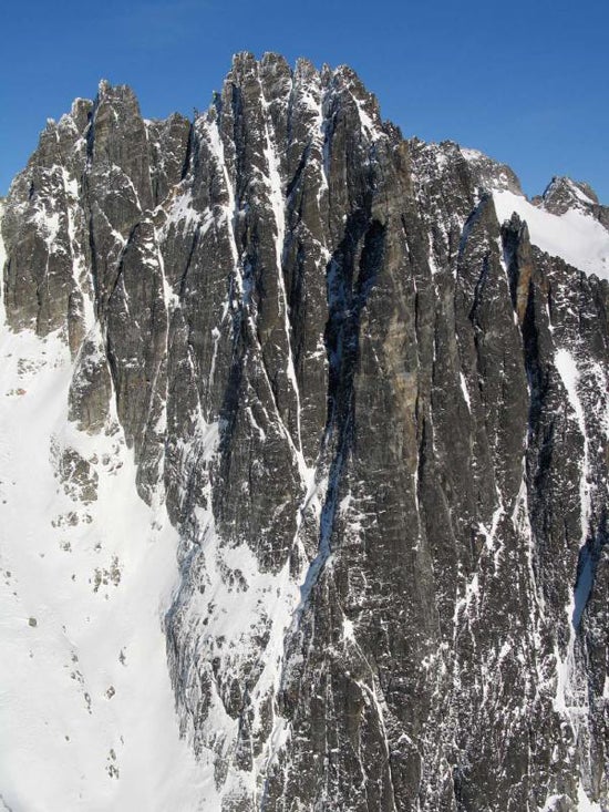 Mt. Fury's mile-long Mongo Ridge. Mt. Fury's mile-long Mongo Ridge.