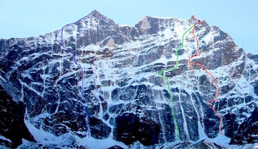 Stout New Ice Route in Nepal Stout New Ice Route in Nepal