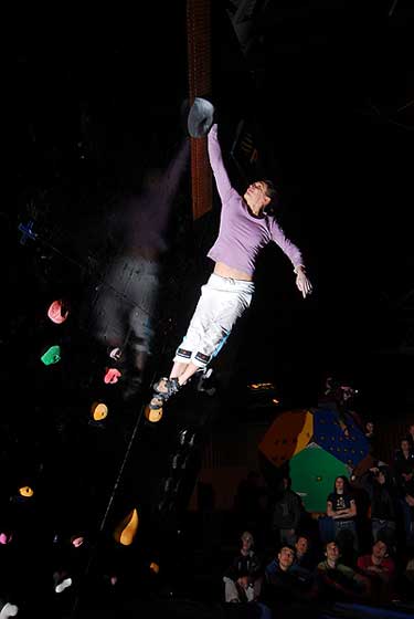 Edyta Ropek leaping for glory. Edyta Ropek leaping for glory.