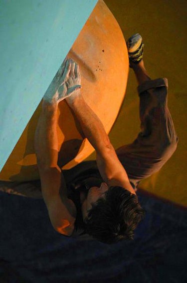 Men’s runner-up Kilian Fischhuber Men’s runner-up Kilian Fischhuber grapples with an orb at Erlangen, Germany.
