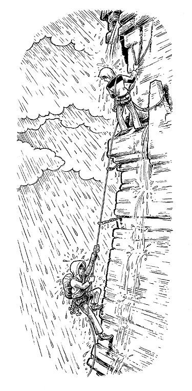 Know how to go up when free climbing is Know how to go up when free climbing is out of the question — break out the shoulder-sling aiders and prusiks.