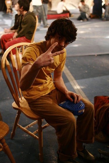 Paul Robinson before his win at the 200 Paul Robinson before his win at the 2007 Mammut Spot Bouldering Series competition in Boulder, Colorado Saturday, February, 24th, 2007.