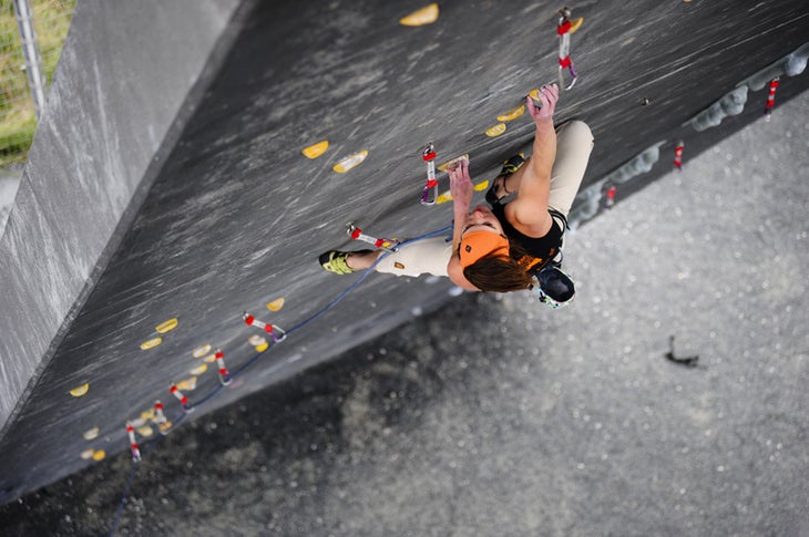 Senior Womens Champion - Audrey Seguy. Senior Womens Champion - Audrey Seguy. Photo courtesy of the British Mountaineering Council (BMC).