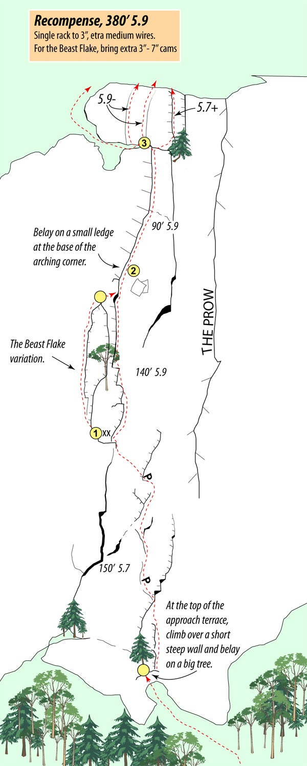 Recom-Beast (III 5.9) - Cathedral Ledge Recom-Beast (III 5.9) - Cathedral Ledge, New Hampshire