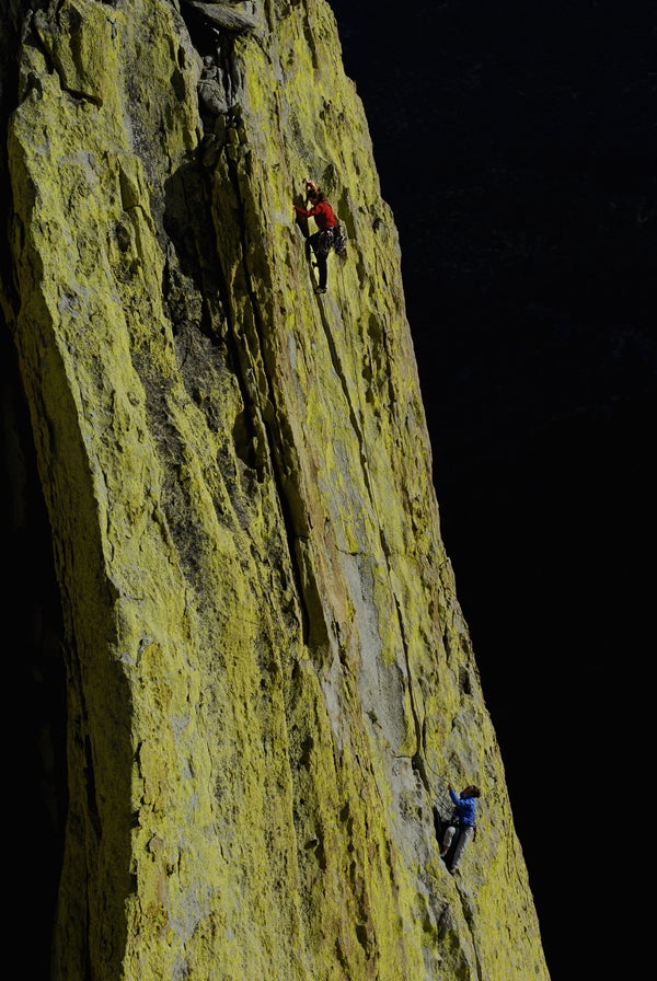 Majka Burhardt on the second pitch of Y Majka Burhardt on the second pitch of Yellow Brick Road. Photo by James Q Martin / jamesqmartin.com
