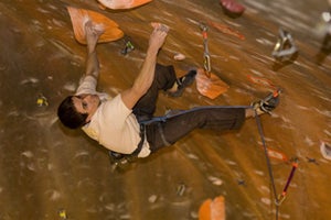 "Carlo Traversi on his way to the top of the podium at Salt Lake's Momentum gym on Sunday, January 25th, 2009. Photo by John Evans /&hellip;"