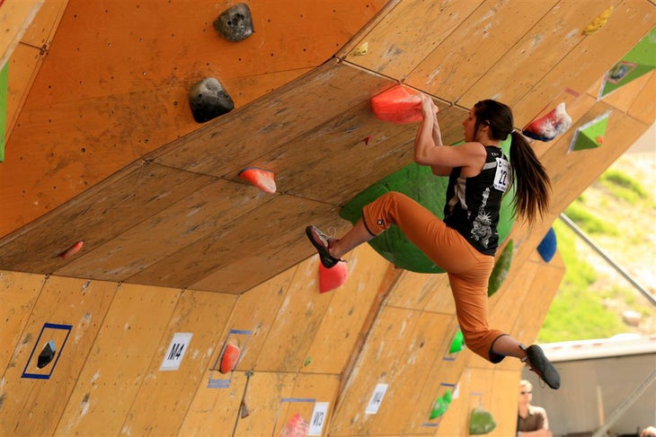 Alex Puccio takes the gold at the 2009 Alex Puccio takes the gold at the 2009 Vail World Cup. Photo by John Evans / JohnEvansPhoto.com