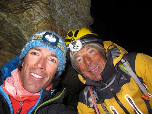 Hervé Barmasse (left), 32, and M Hervé Barmasse (left), 32, and Marco Barmasse, 61. Photo by Damiano Levati / The North Face.
