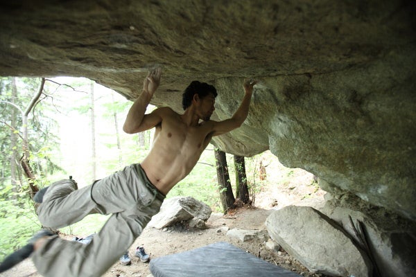 Dai Koyamada working on The Story of Tw Dai Koyamada working on The Story of Two Worlds (V15 or harder), the full start to The Dagger (V14) in Cresciano, Switzerland. Photo courtesy of…