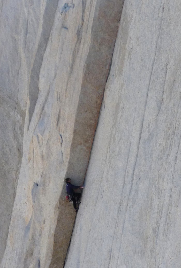 Peter Croft leading Astro Hulk (5.11), Peter Croft leading Astro Hulk (5.11), the second of four routes he climbed on the Incredible Hulk on July 30. Photo by Mark Hammond /…