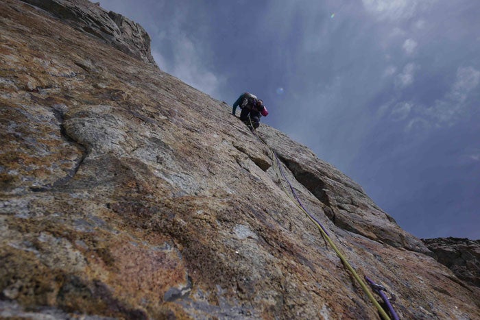 Janet Bergman on Saser Linga. Photo by Janet Bergman on Saser Linga. Photo by Freddie Wilkinson