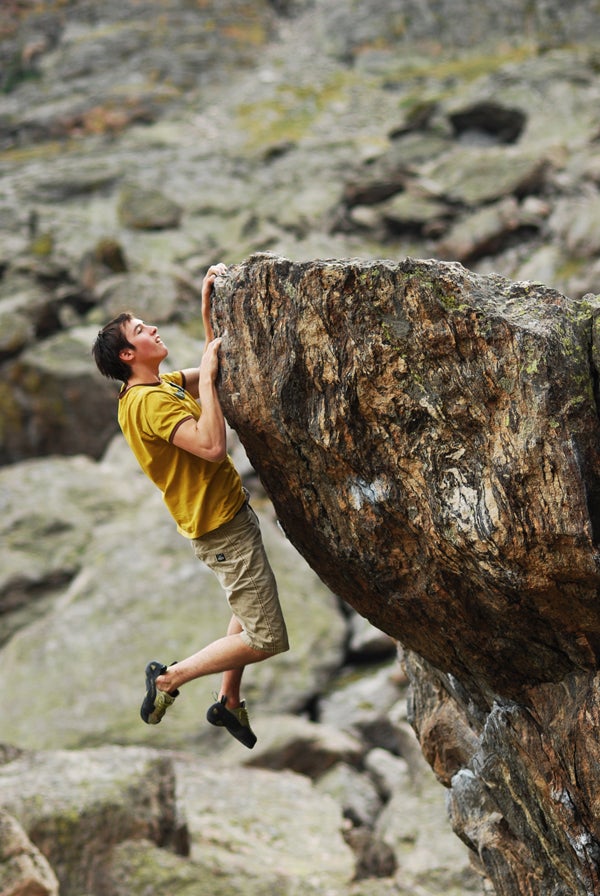 CO-15_2255.jpg Tom Newman warms up, Upper Chaos Canyon, RMNP