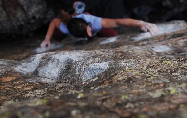 CO-4_2262.jpg Alex Puccio crimping her way up on Potato Chip, Lower Chaos Canyon, RMNP