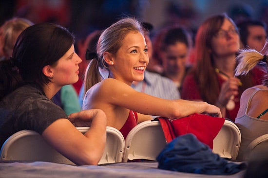 _DSC5507_244.jpg Sasha DiGiulian and Kasia Pietras watch the final competitors