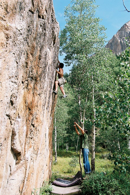 rightelskyland_5001.jpg Amazingly, Marcelo Montalva was able to climb with us all weekend on a recent trip to Crested Butte/Skyland, without injury. Here, he takes a trip up…