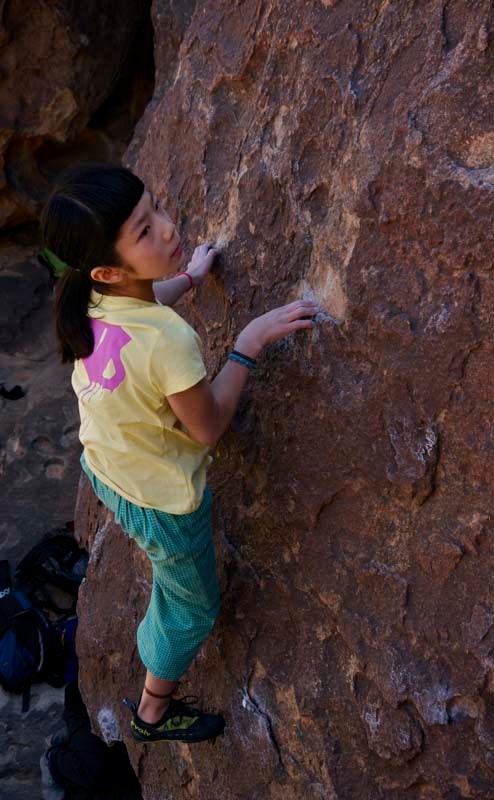 Stegasaur - Top_1026.jpg Shiraishi taking her time toping out Stegasaur (V8)