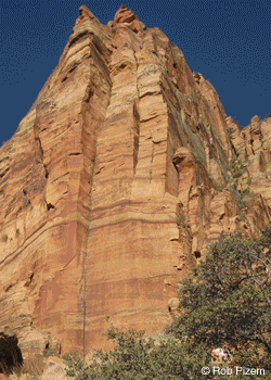 Zion-GentlemansAgreement_2778.gif Prominent Zion Aid Line Free-ClimbedRob Pizem and Mike Brumbaugh have free-climbed Gentleman’s Agreement on Zion National Park’s Three Marys…