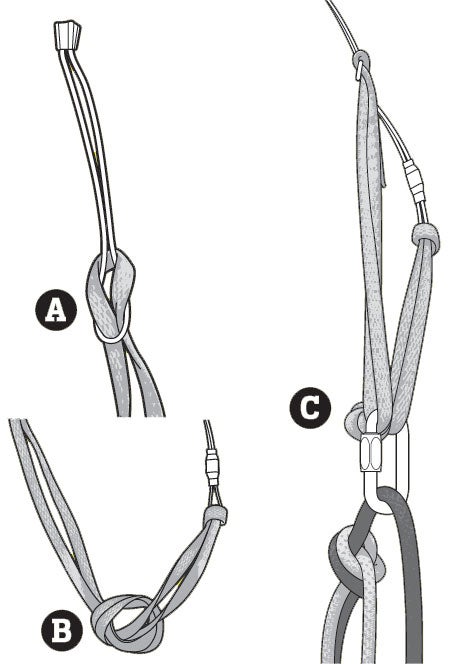 Improvised Rappel Anchors Climbing