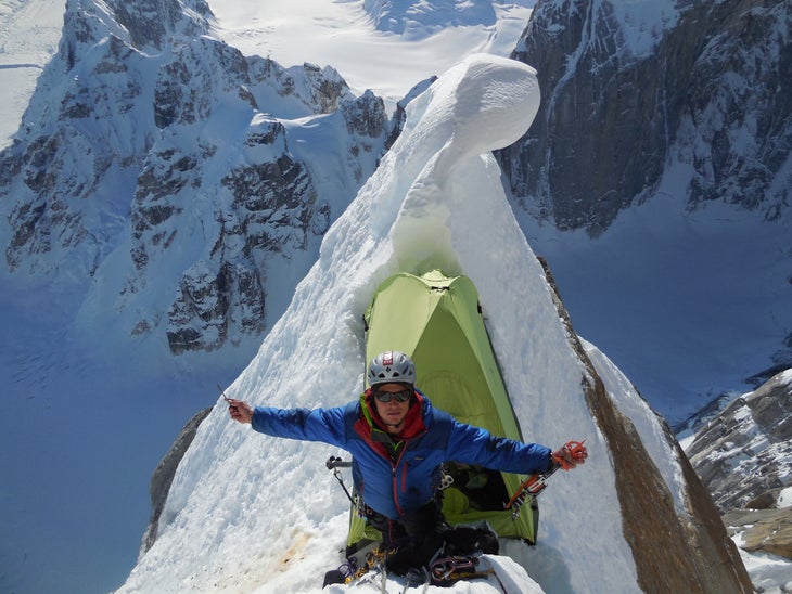 DSCN0249 Chris Wright at bivy