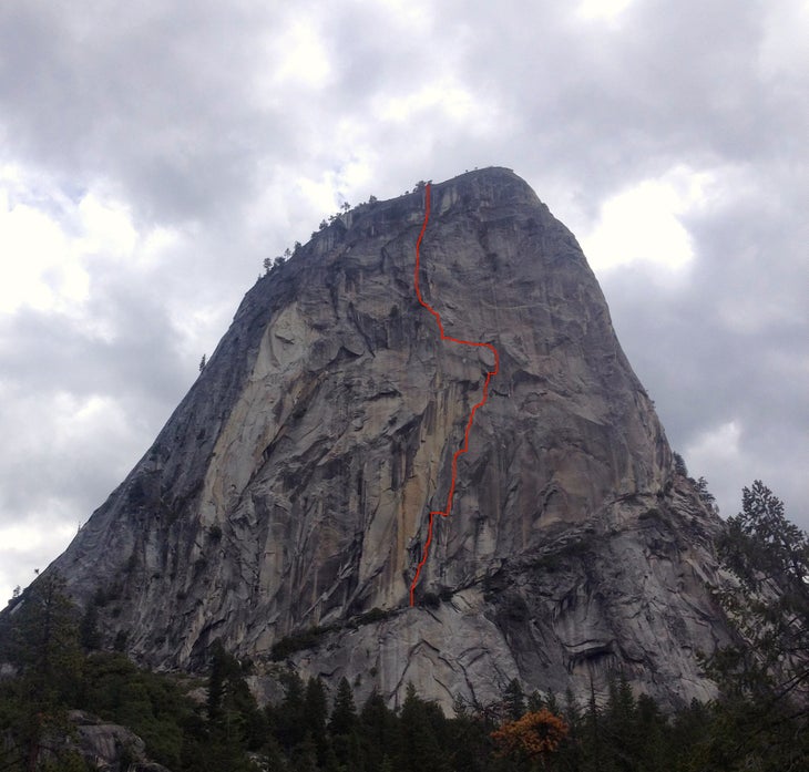 Liberty Cap Line The line on Liberty Cap