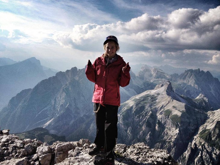 1175280_656789477665152_831103034_n Sasha DiGiulian after free-climbing another Dolomites testpiece