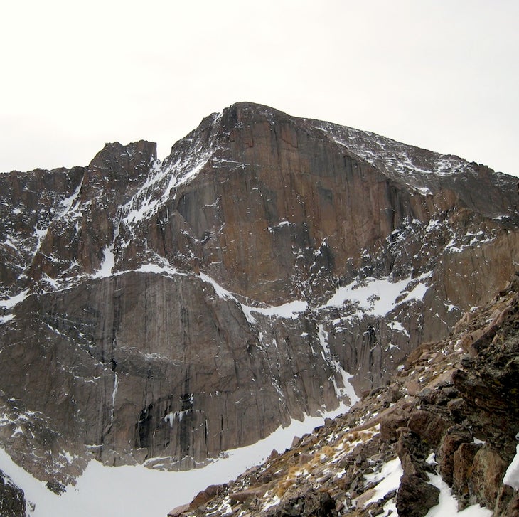 IMG_0080 The Diamond on Longs Peak in winter.