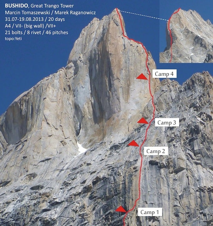 New Route On Great Trango Tower Climbing New Route On Great Trango Tower Climbing