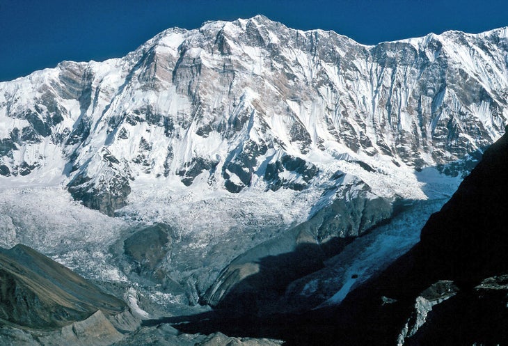 Annapurna_I The 8,000-foot south face of Annapurna in Nepal.