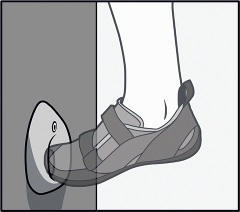 Pocket Rock climbing pocket foothold footwork technique
