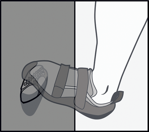 Sloper Small edge foothold rock climbing footwork technique