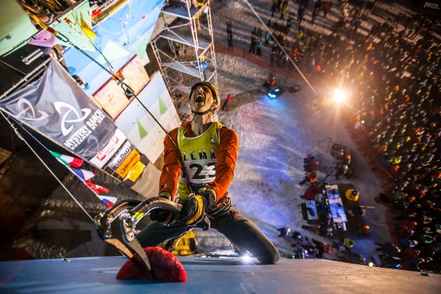 Canadian powerhouse Will Gadd celebrate Will Gadd took second at the UIAA North American Championships last winter. Photo by Ben Herndon / UIAA.