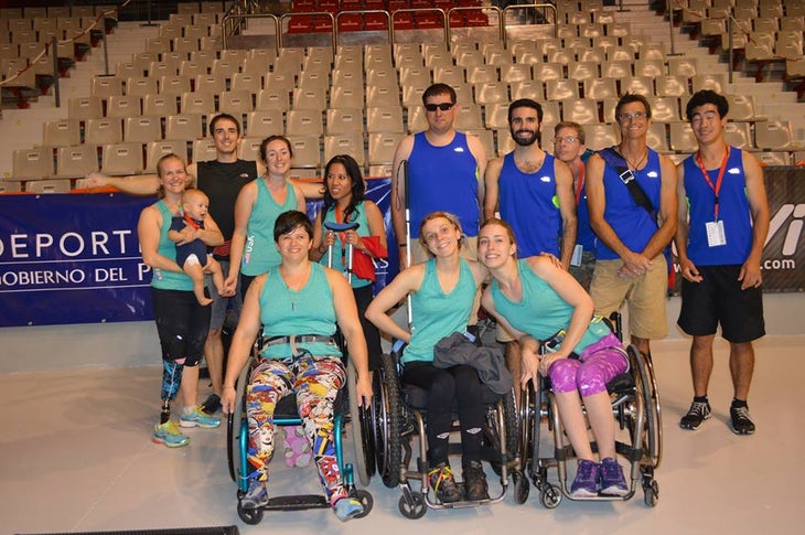 10665170_10152554285981749_375344974277 The U.S. Paraclimbing Team in Spain. Photo courtesy of Maureen Beck.
