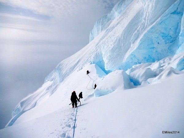 DSCN5582_1_image_large Approaching one of the largest crevasses on Volcan Aguilera. Photo by Evan Miles.