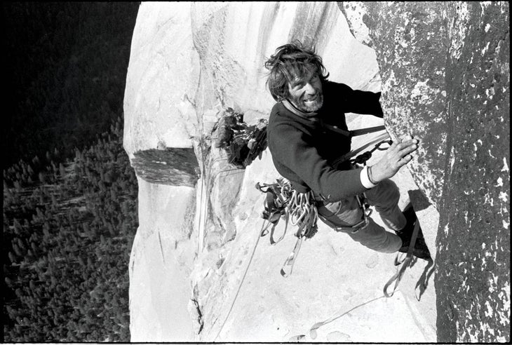 Warren Harding (aka Batso) laying siege to the Dawn Wall's first ascent