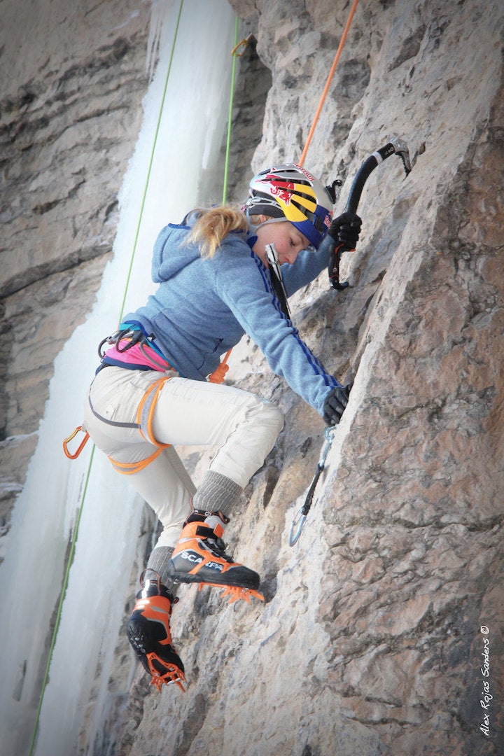 16023384778_70bf9f8cfe_k Sasha DiGiulian getting the feel of dry tooling in East Vail, Colorado. Photo by Alexandro Rojas Sanders.