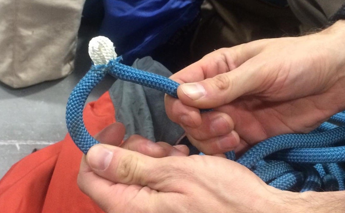 Do not do this for safety: You saw someone else's rope