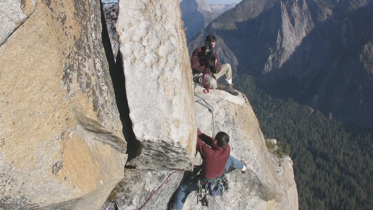 Dave films Aaron on El Cap B-jm-web.jpg El Cap Climbing Filmmaking
