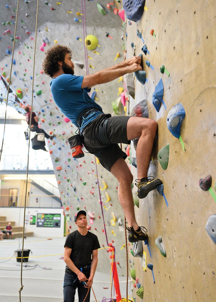 Rock climbing training kevin corrigan justen sjong gym