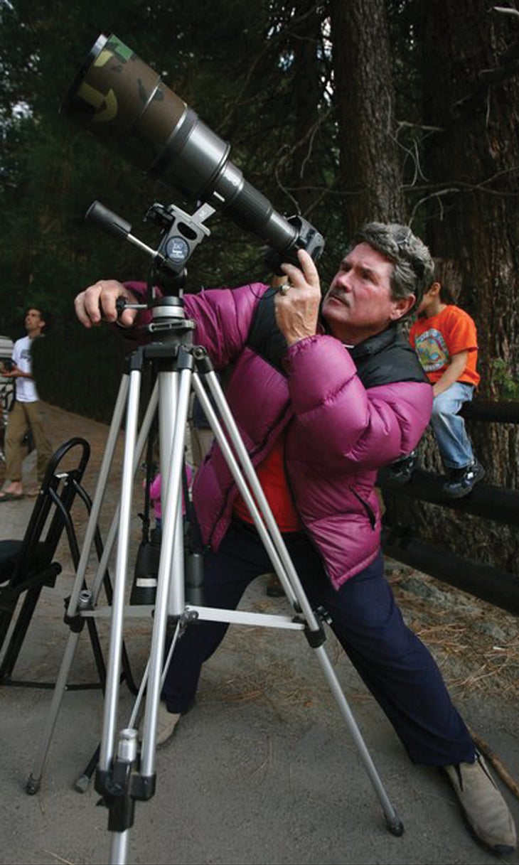 Tom Evans at the bridge with scope.jpg None