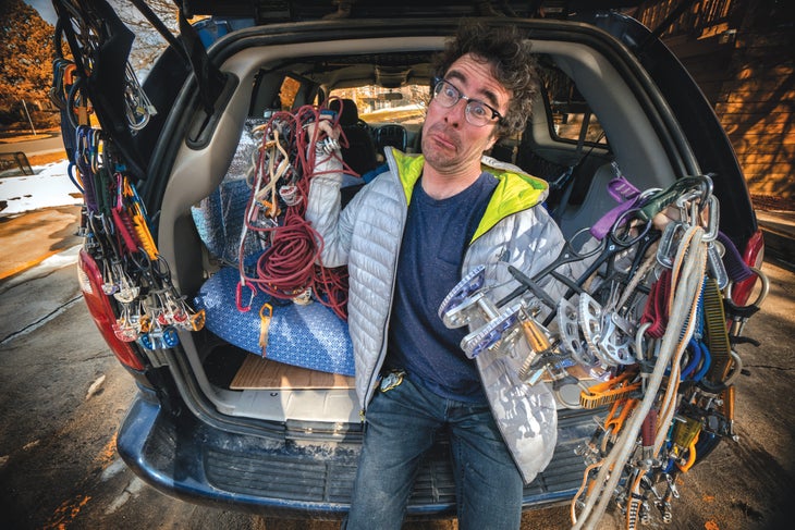 Big Blue.jpg Cedar Wright Rock Climbing Car Silver Lightning