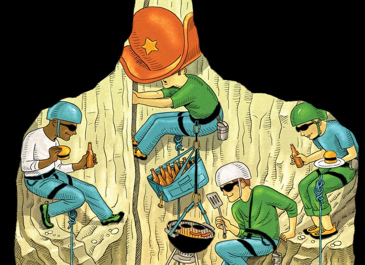 FINAL3.jpg Castleton Tower Barbecue Rock Climbing Funny Cowboy