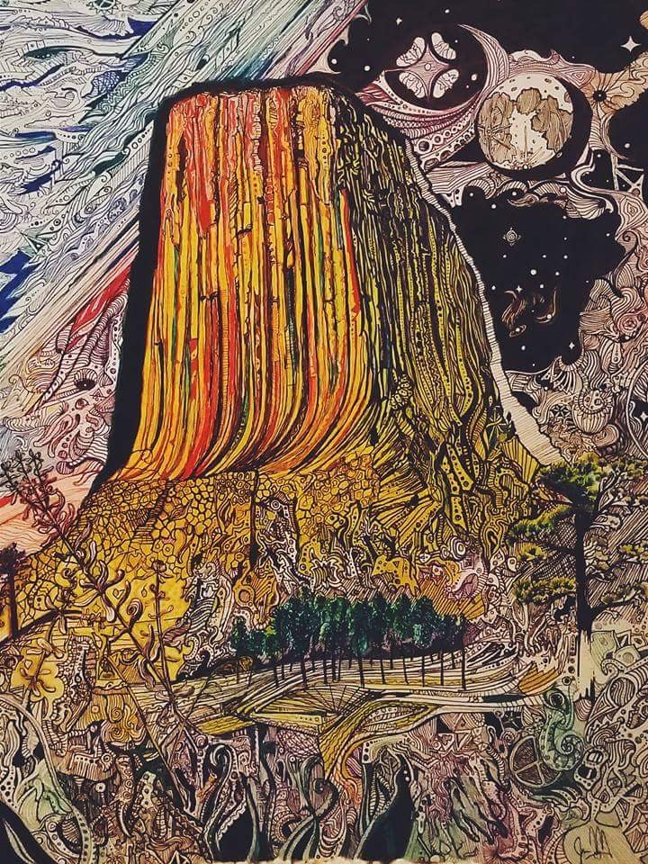 DevilsTower copy.jpg Jacob Mader Re Gram Climbing Art