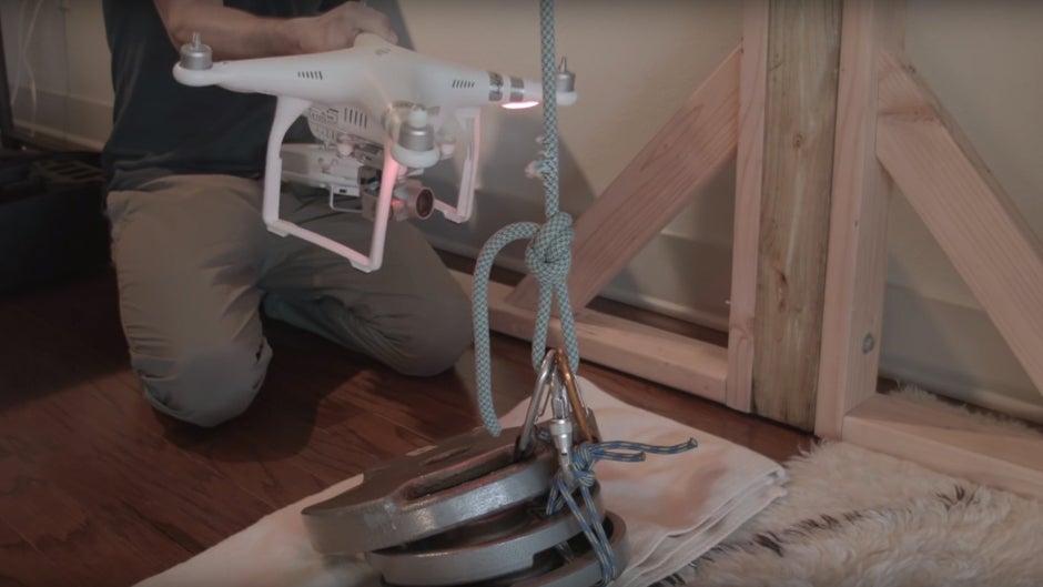 Video Can a Drone Cut a Climbing Rope?